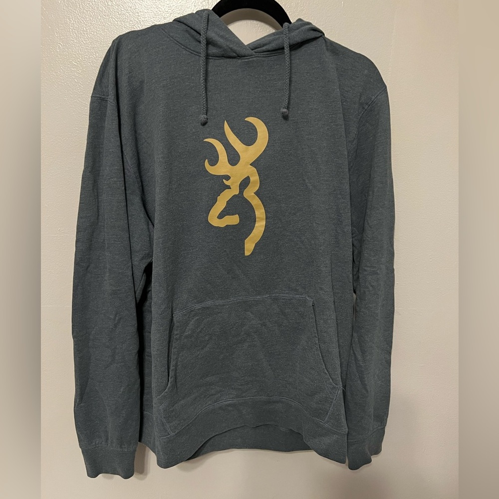 Browning Heather Blue Hoodie